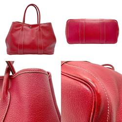 Hermes HERMES Handbag Garden PM 36 Negonda Red Women's n0097