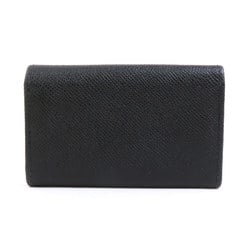 Salvatore Ferragamo Gancini Leather Key Case Black Women's a0419