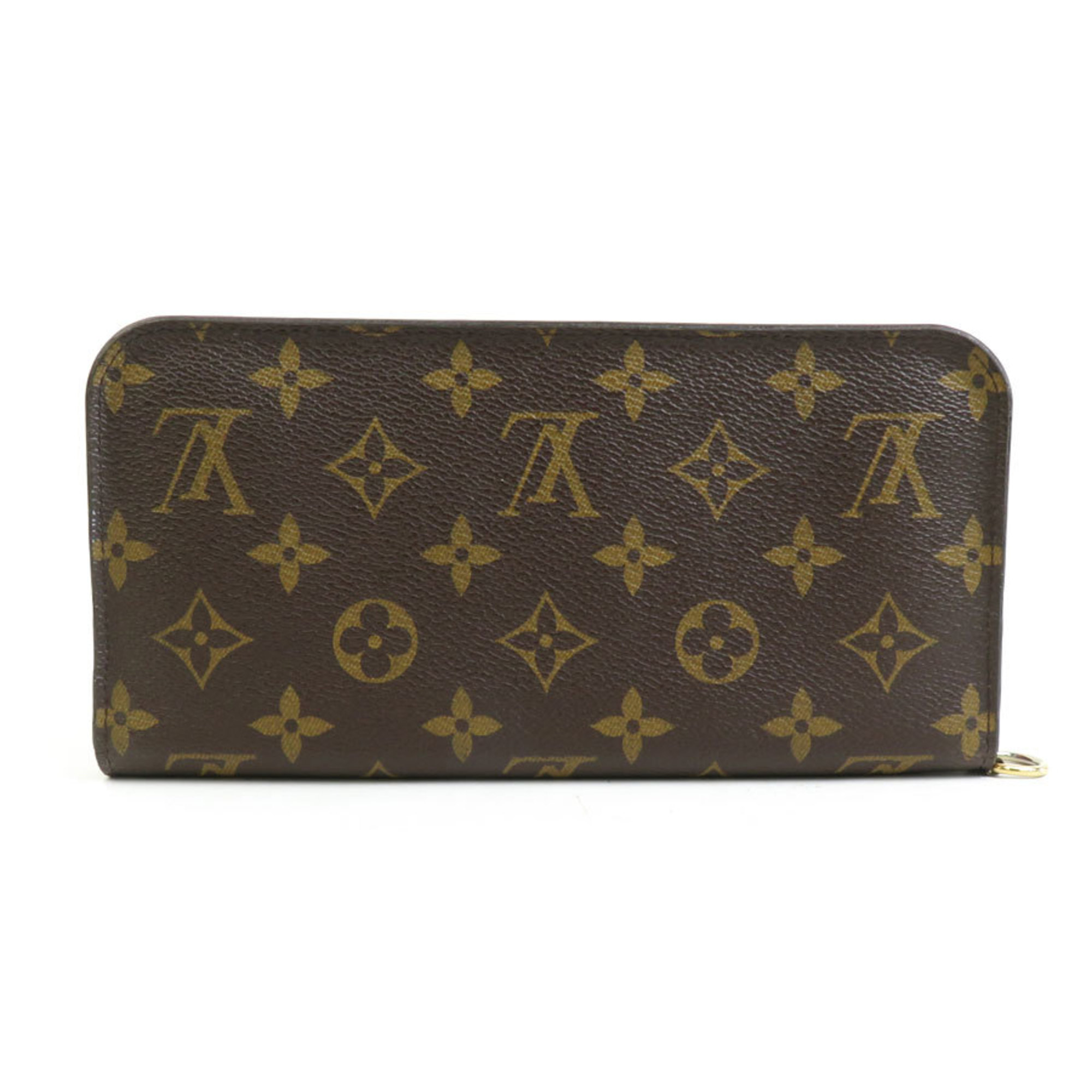 Louis Vuitton LOUIS VUITTON Round Long Wallet Ikat Flower Portefeuille Ansolite Monogram Canvas Rose Andian Women's M60391 a0417