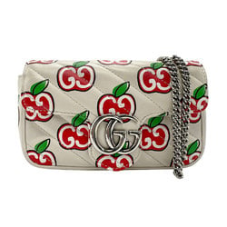 GUCCI Shoulder Bag GG Marmont Leather Ivory Women's 476433 z1849