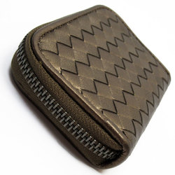 BOTTEGA VENETA Wallet/Coin Case Intrecciato Leather Bronze Men's Women's w0600j