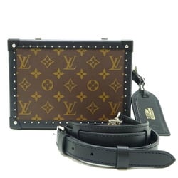 Louis Vuitton Clutch Box Women's and Men's Shoulder Bag M20252 Monogram Macassar Black