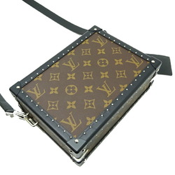 Louis Vuitton Clutch Box Women's and Men's Shoulder Bag M20252 Monogram Macassar Black