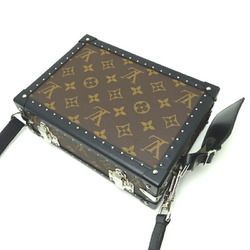 Louis Vuitton Clutch Box Women's and Men's Shoulder Bag M20252 Monogram Macassar Black