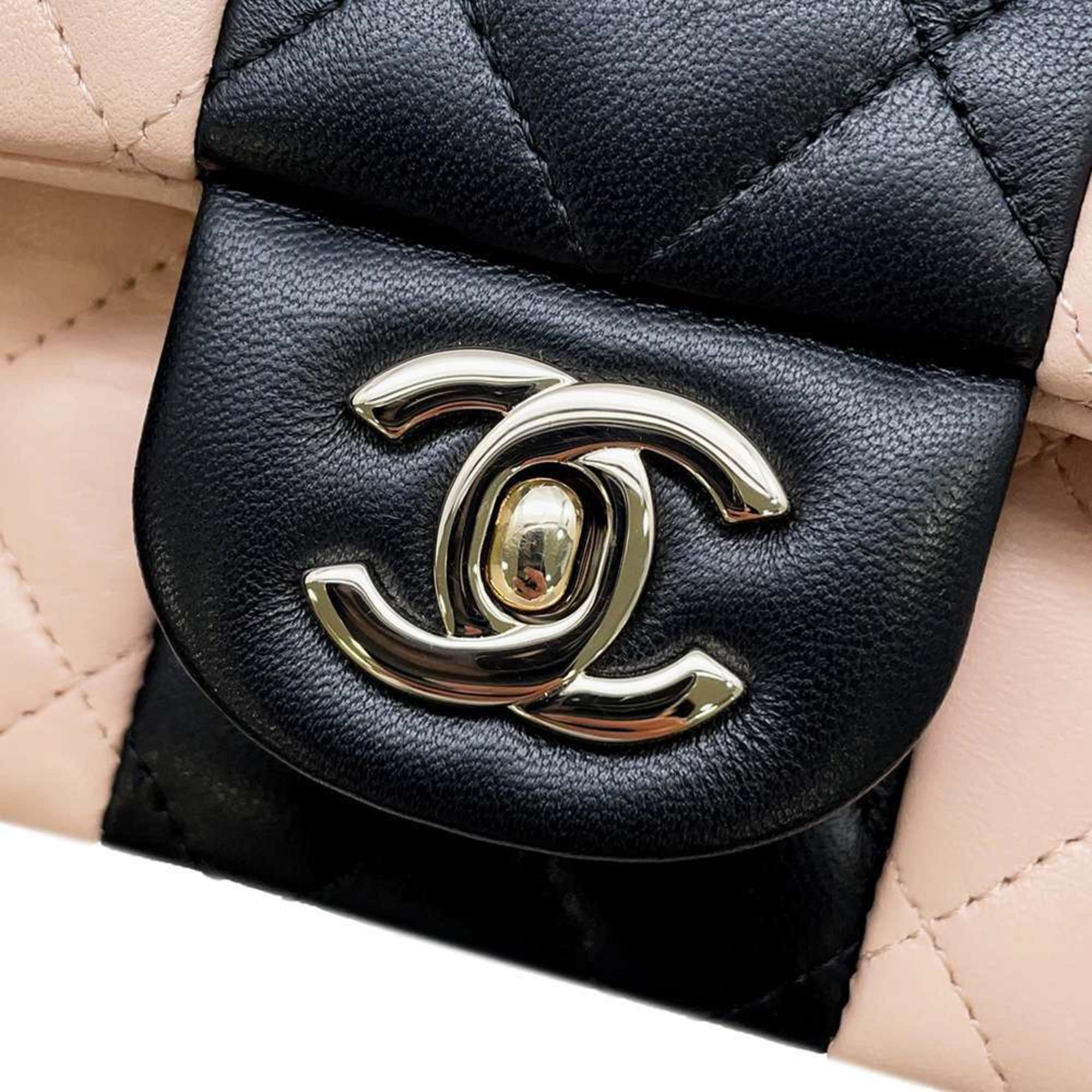 Chanel Chain Shoulder Bag Coco Mark Lambskin A69900 CHANEL Flap Black