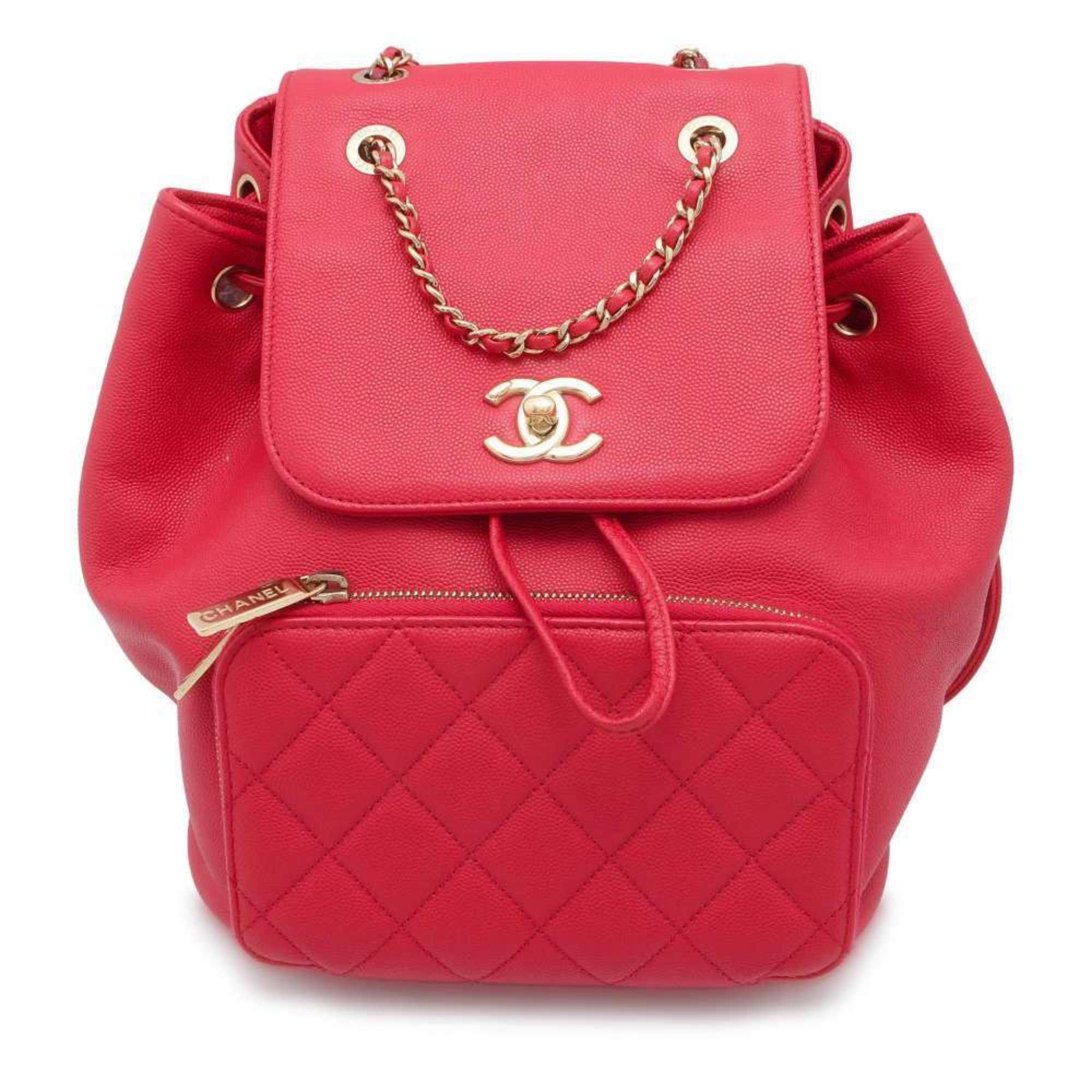 Chanel Backpack Matelasse Coco Mark Caviar Skin A93748 CHANEL Bag eLADY Globazone