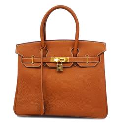 Hermes handbag Birkin 30 □H stamp Togo gold ladies