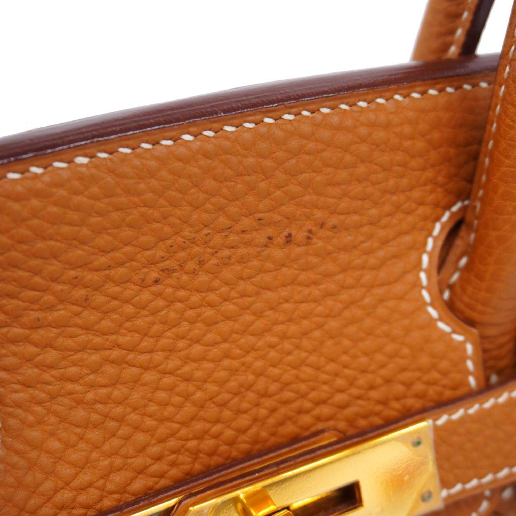 Hermes handbag Birkin 30 □H stamp Togo gold ladies