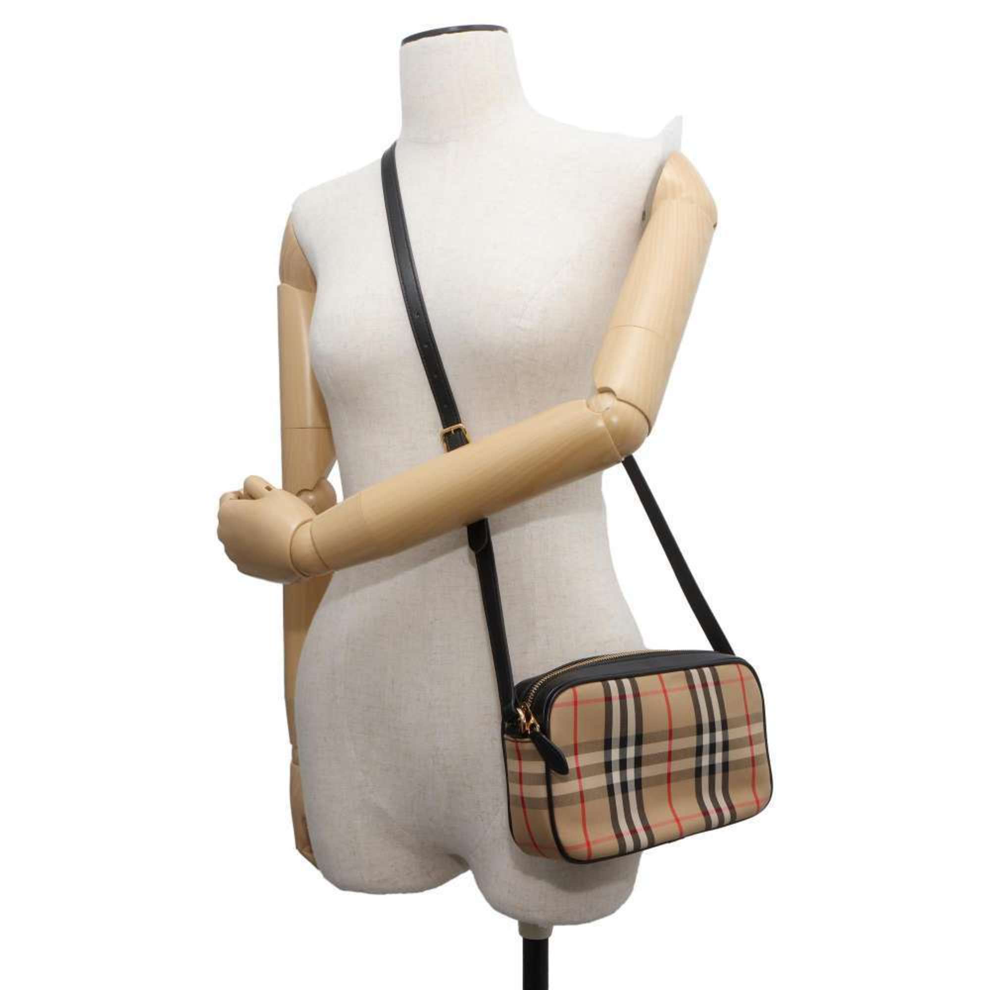 Burberry Shoulder Bag Nova Check Canvas BURBERRY