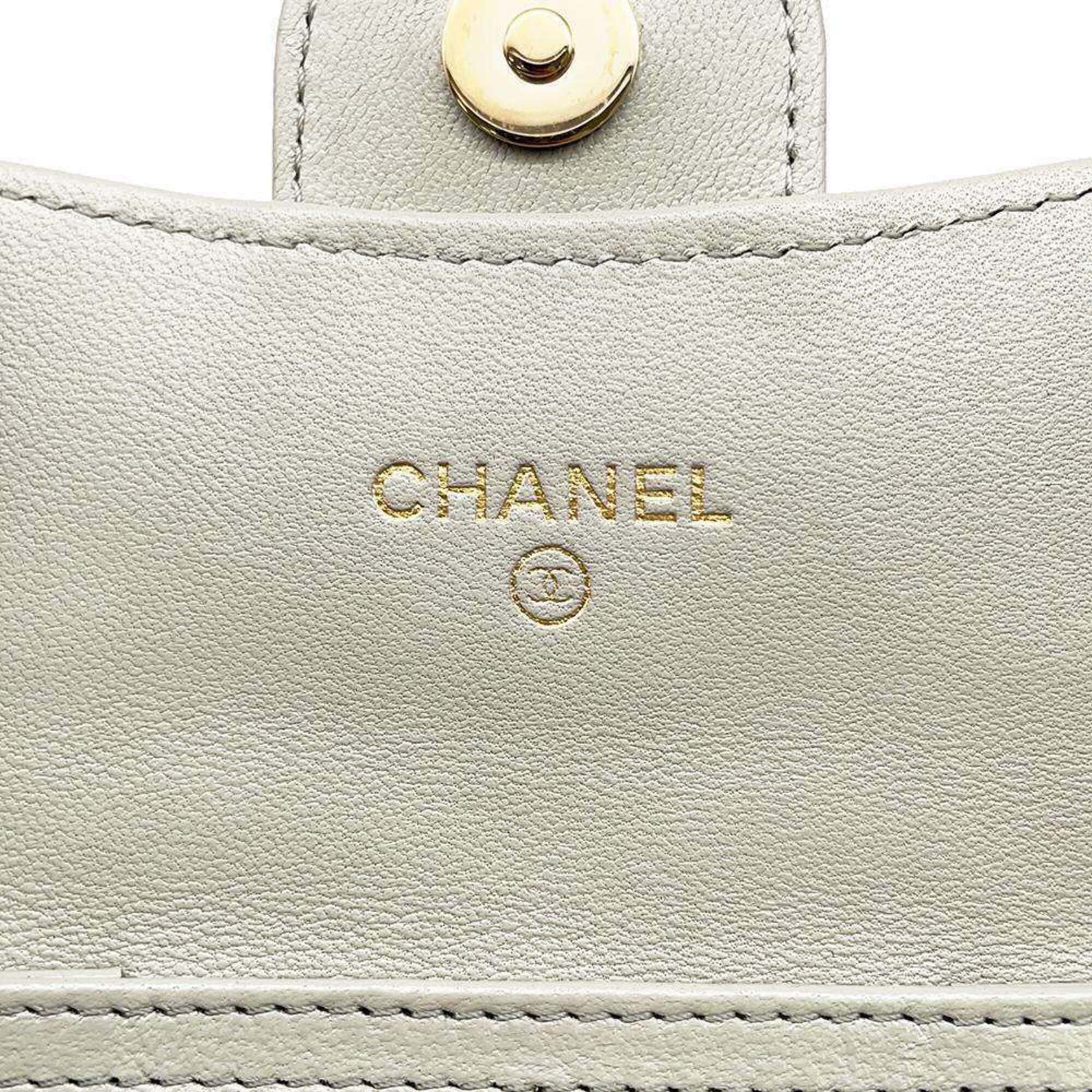 Chanel Chain Wallet Matelasse Coco Mark Lambskin AP0238 CHANEL Wallets & Coin Cases