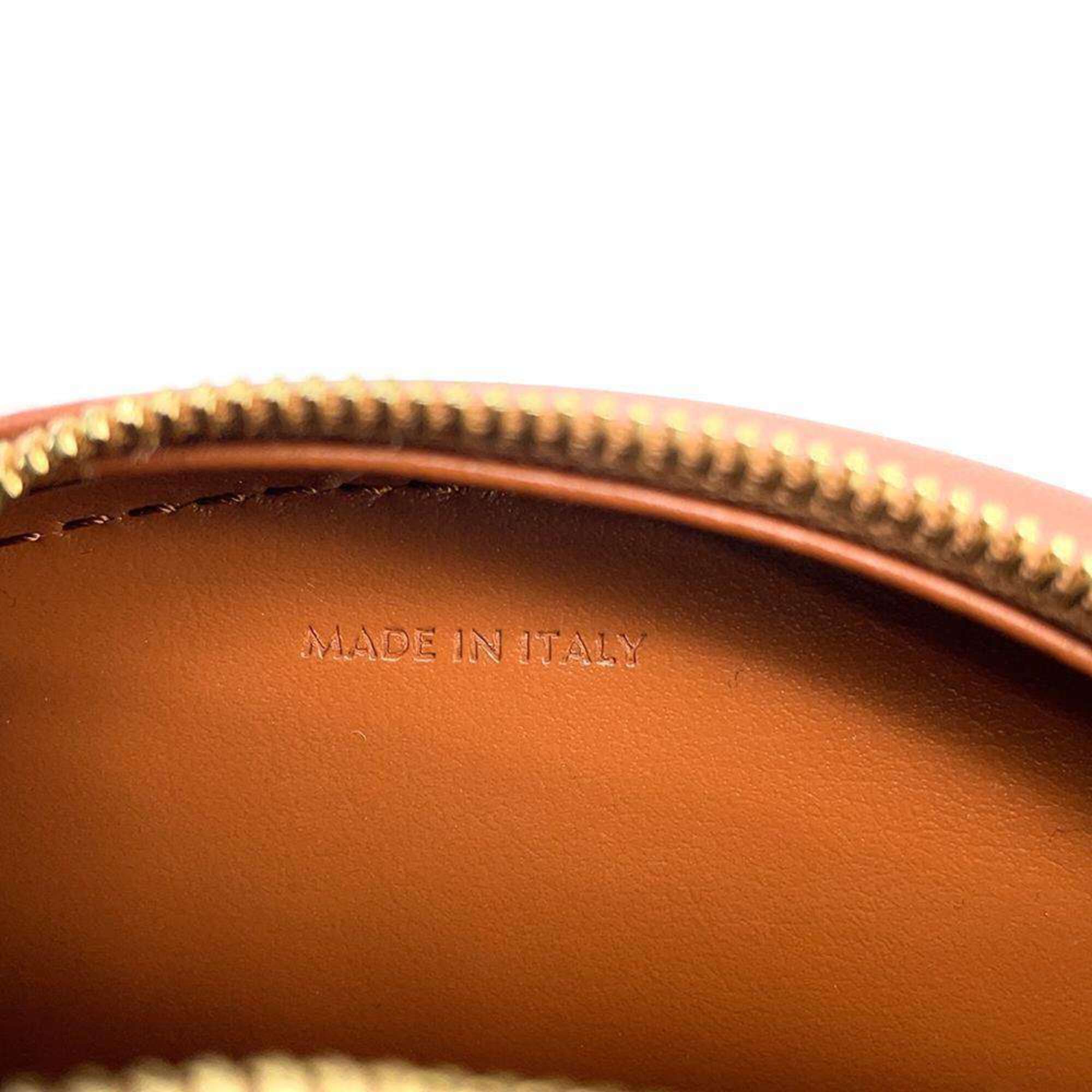 Celine Shoulder Bag Triomphe Cuir Oval Purse Leather 101703DPQ CELINE Crossbody Brown