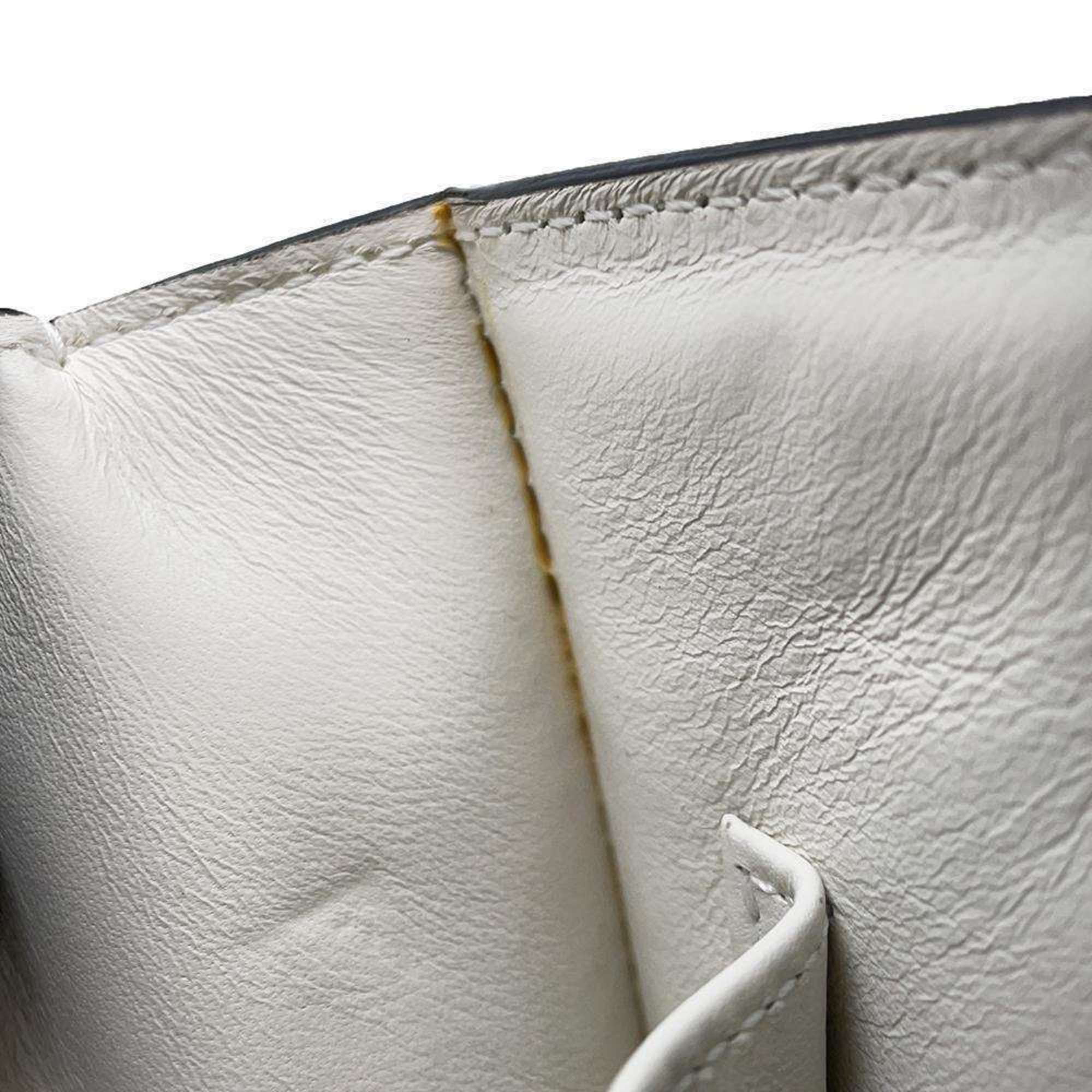 Celine shoulder bag classic box medium crossbody 164173 CELINE white