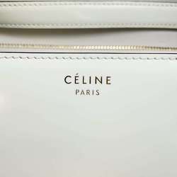 Celine shoulder bag classic box medium crossbody 164173 CELINE white