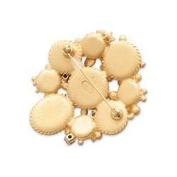 CHANEL Brooch Coco Mark Color Stone 01 A