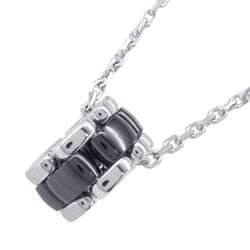 Chanel Necklace Ultra Collection K18WG White Gold Ceramic J3171 CHANEL Black