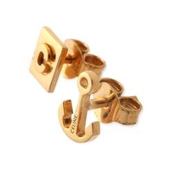 CELINE Earrings Anchor Motif Metal