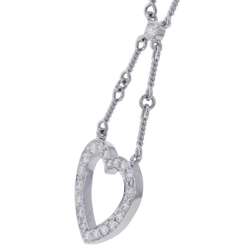 Tiffany Necklace Sentimental Heart Diamond Pt950 Platinum