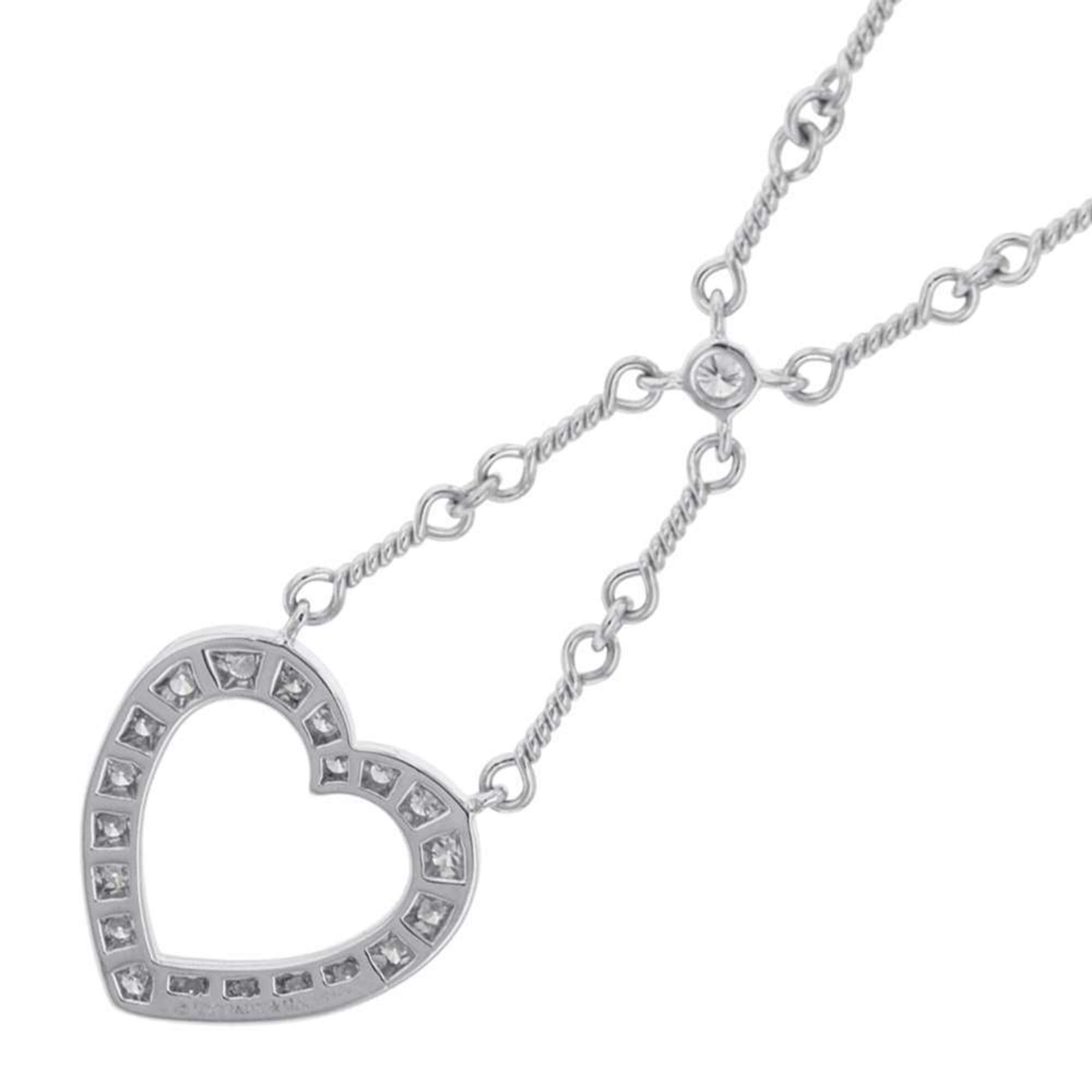 Tiffany Necklace Sentimental Heart Diamond Pt950 Platinum