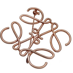 LOEWE Brooch for Women Anagram Pink Gold