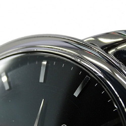 OMEGA De Ville Prestige 4500.51 Watch Men's Date Automatic AT Stainless Steel SS Silver Black Overhauled and Polished