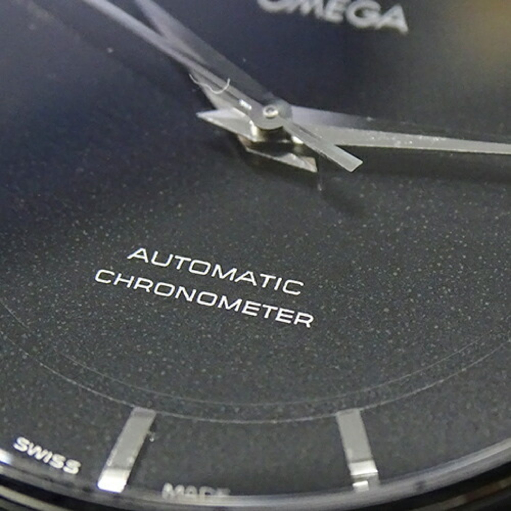 OMEGA De Ville Prestige 4500.51 Watch Men's Date Automatic AT Stainless Steel SS Silver Black Overhauled and Polished