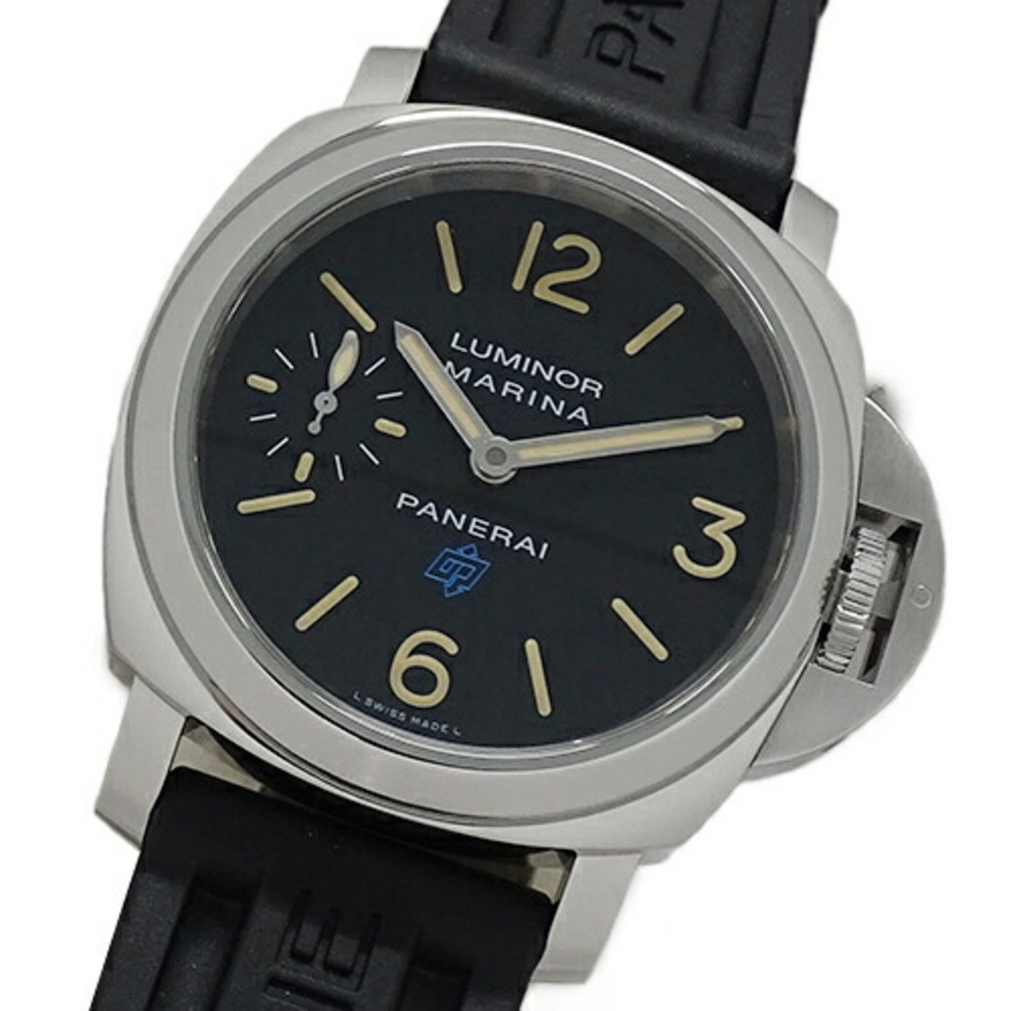 Panerai Luminor Marina PAM00631 Watch Men's Acciaio Hand-wound Stainless Steel SS Rubber Polished