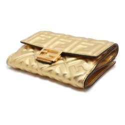 Fendi Bi-fold Wallet Embossed FF 8M0419 FENDI Gold