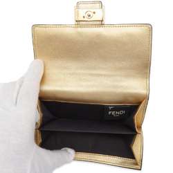 Fendi Bi-fold Wallet Embossed FF 8M0419 FENDI Gold