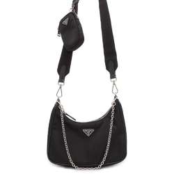 Prada Shoulder Bag Re-Edition 2005 Nylon 1BH204 PRADA 2way Black