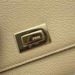 Fendi Tri-fold Wallet Peekaboo Selleria Compact Leather 8M0438 FENDI