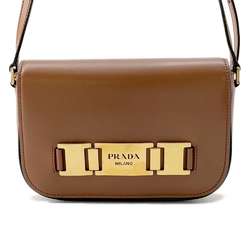 Prada Shoulder Bag Leather PRADA Brown