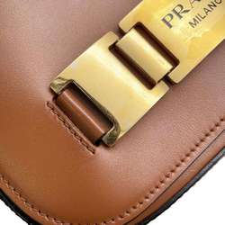 Prada Shoulder Bag Leather PRADA Brown