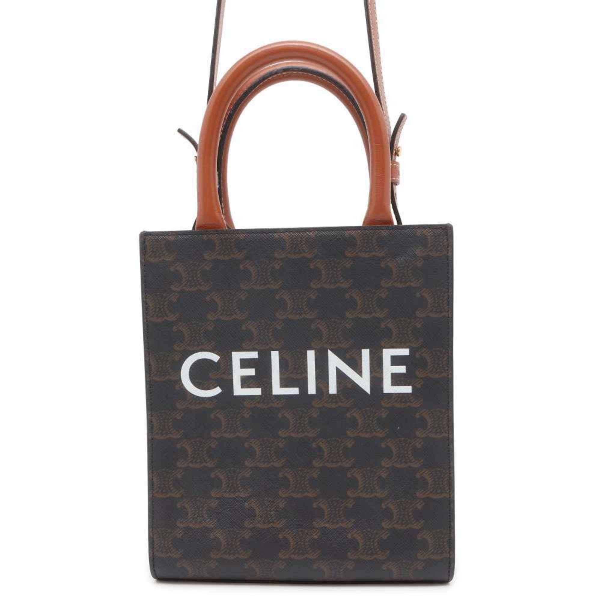 Celine Handbag Triomphe Vertical Cabas 194372 CELINE 2way Shoulder Bag