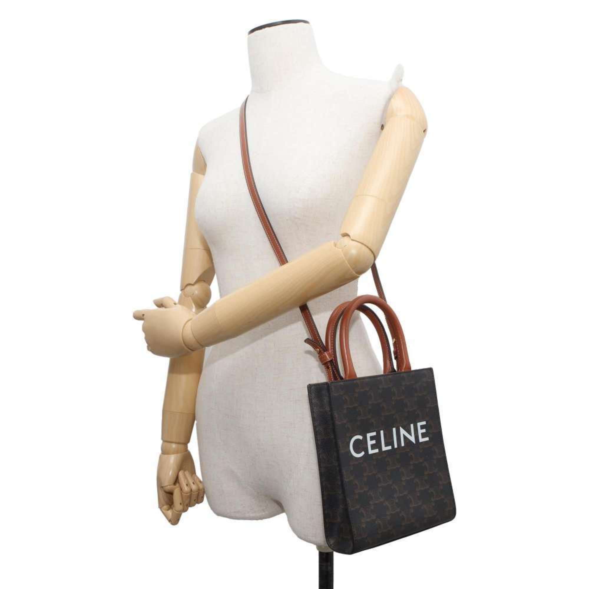 Celine Handbag Triomphe Vertical Cabas 194372 CELINE 2way Shoulder Bag