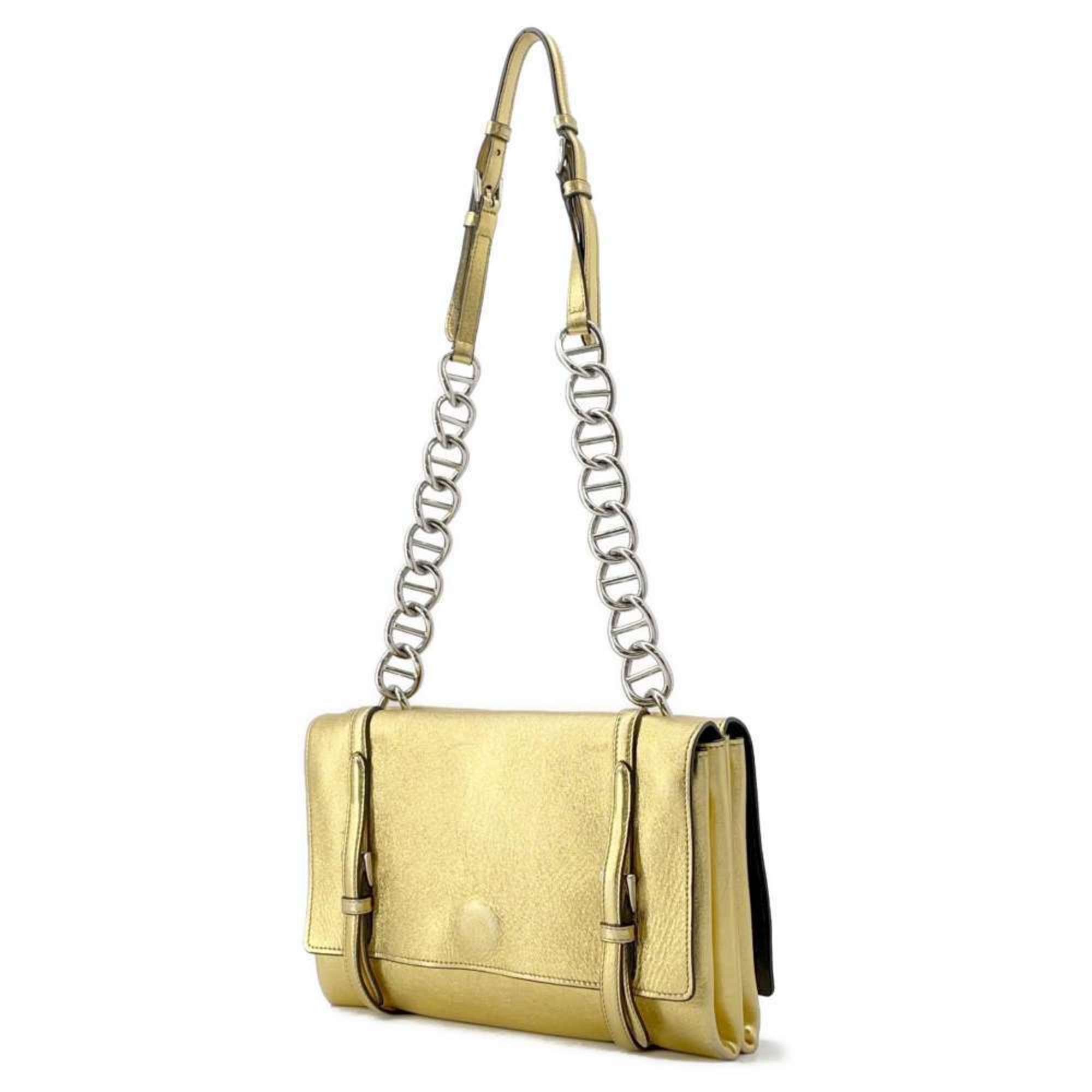 Prada Chain Shoulder Bag Leather B5105C PRADA