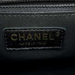 Chanel Chain Shoulder Bag Matelasse Coco Mark Studs Lambskin AS1514 2way Handbag Black