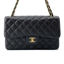 Chanel Chain Shoulder Bag Matelasse 30 Coco Mark Caviar Skin A58600 CHANEL Dekamato Black