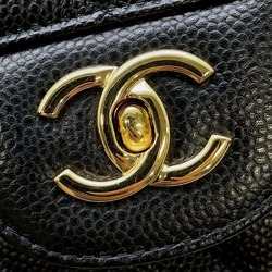 Chanel Chain Shoulder Bag Matelasse 30 Coco Mark Caviar Skin A58600 CHANEL Dekamato Black