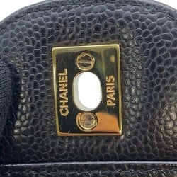 Chanel Chain Shoulder Bag Matelasse 30 Coco Mark Caviar Skin A58600 CHANEL Dekamato Black