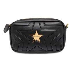 Stella McCartney Shoulder Bag Leather 529309 2way Belt Black