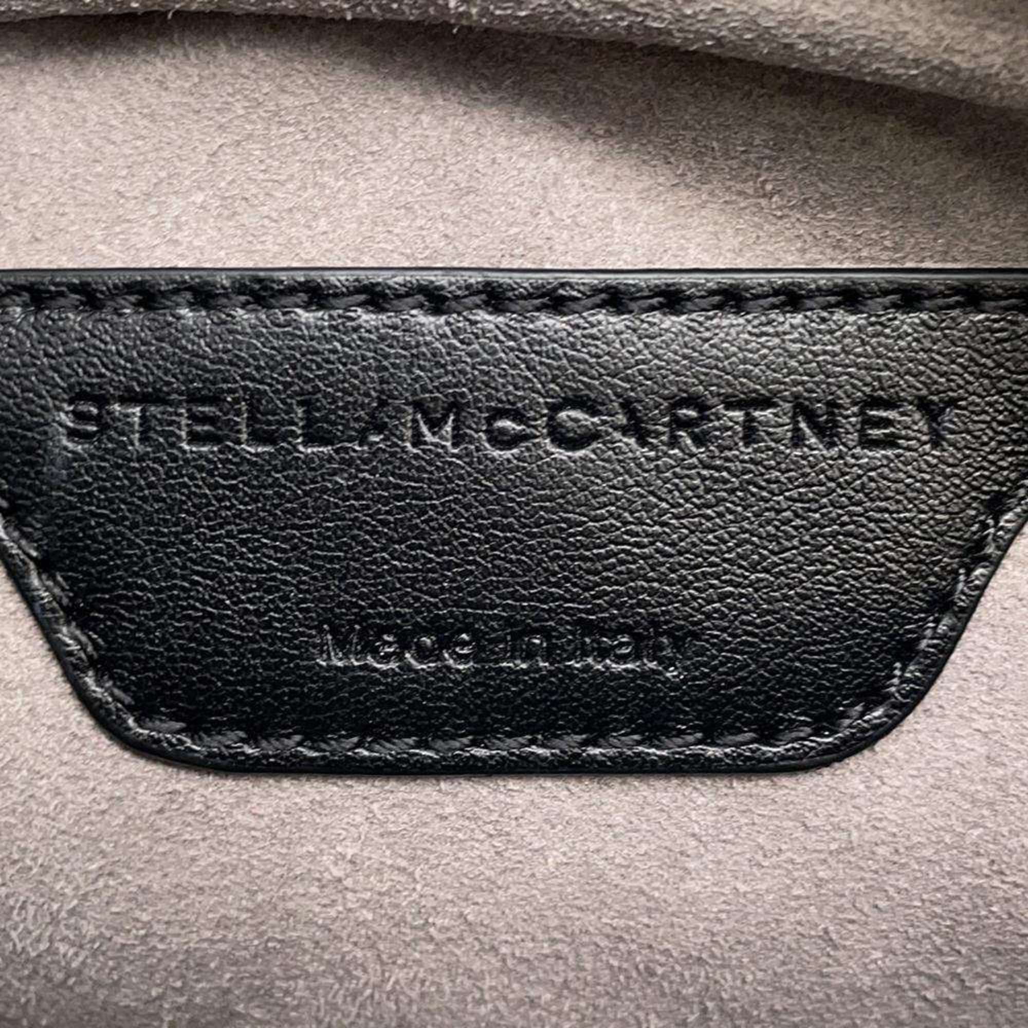 Stella McCartney Shoulder Bag Leather 529309 2way Belt Black