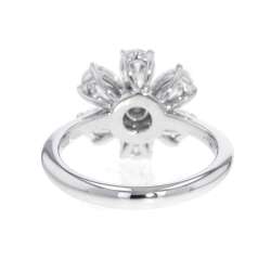 Harry Winston Ring Forget Me Not Diamond Total 1.66ct Pt950 Size FRDPRFFLRFMN-050