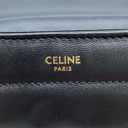 Celine Chain Shoulder Bag Matelasse Monochrome 111273EYD CELINE Black