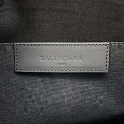 Balenciaga Clutch Bag Navy Clip M 373834 BALENCIAGA Beige Black