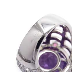 Chaumet Ring Attrape More Amethyst Diamond Fire Opal Chrysoprase Pink Tourmaline Citrine K18WG Size 52