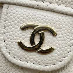 Chanel Tri-fold Wallet Matelasse Coco Mark Classic Small Flap AP0230 CHANEL White