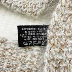 Chanel scarf Angora CHANEL stole white