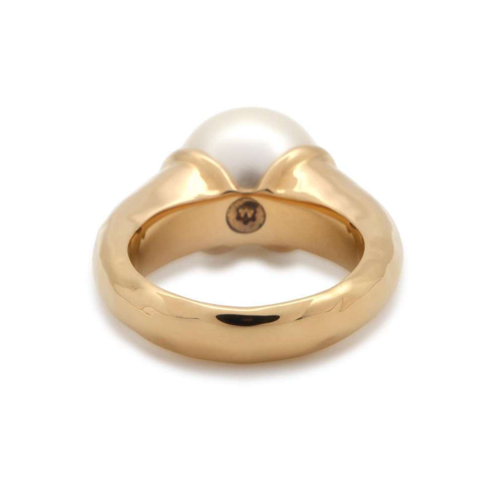 Chanel Ring Coco Mark Fake Pearl Size approx. B24 S ABD289 CHANEL