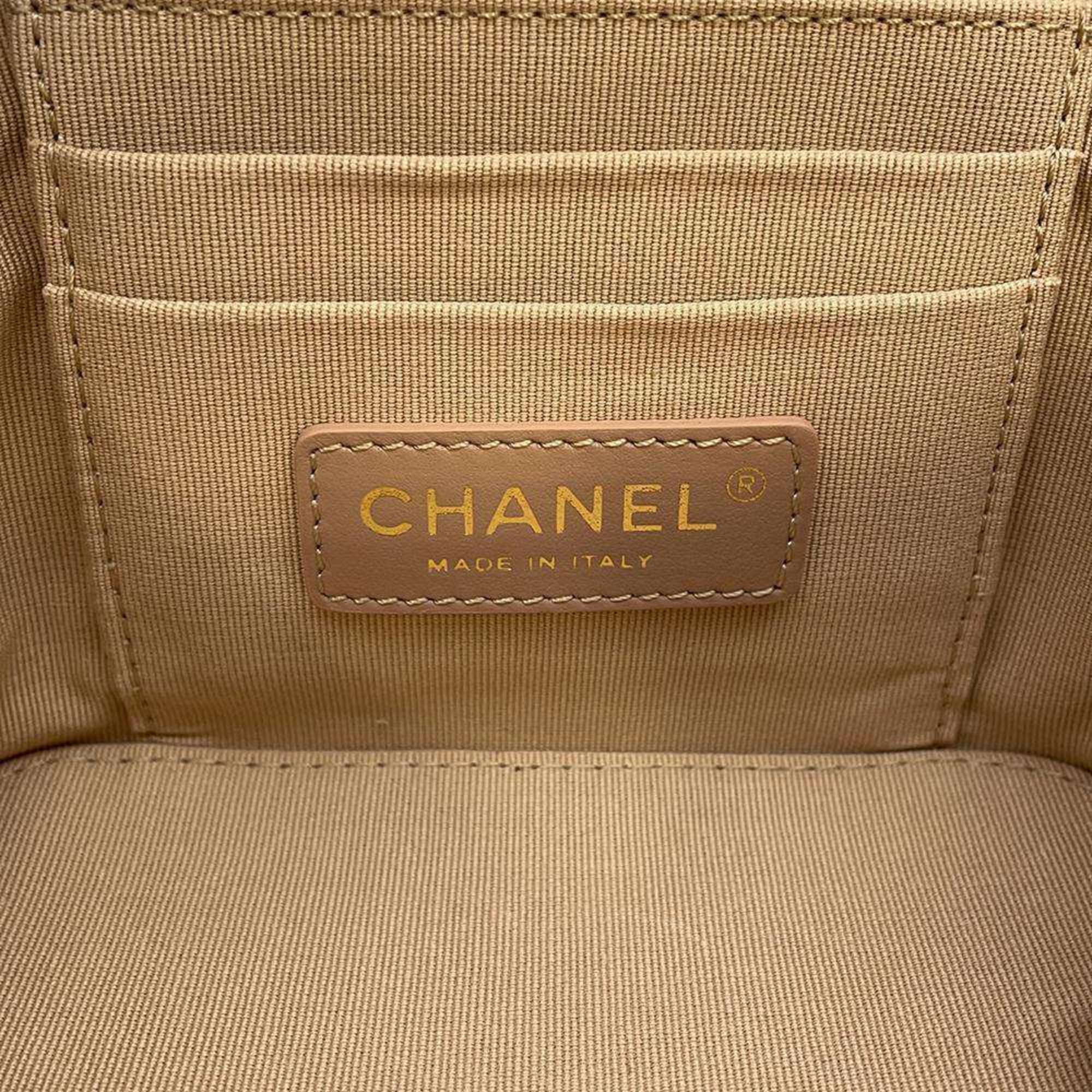 Chanel Chain Shoulder Bag Matelasse Vanity Coco Mark Leather AS3228 CHANEL