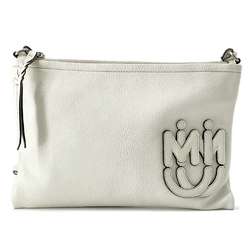 Miu Miu Miu Shoulder Bag e MIU ticons 5BH200 White